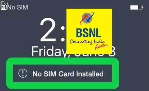 How To Fix BSNL SIM Card No SIM Card Installed Error Problem Solved