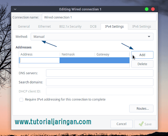 Cara Setting IP Address di Linux via GUI