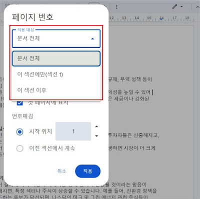 페이지-번호-적용-범위-설정-화면