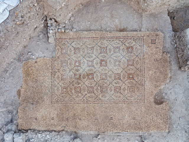 1,600-Year-Old Byzantine Mosaic Unearthed In Central Israel   