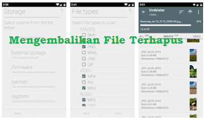 mengembalikan file terhapus