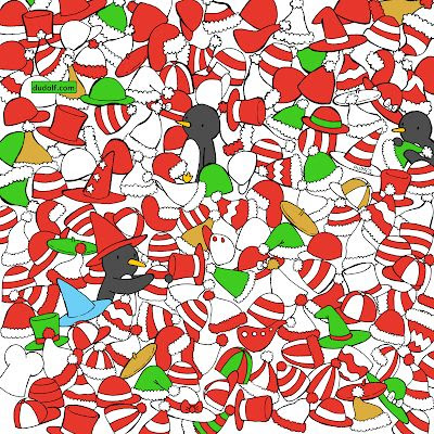 Can You spot a SOCK? And SANTA'S HAT?