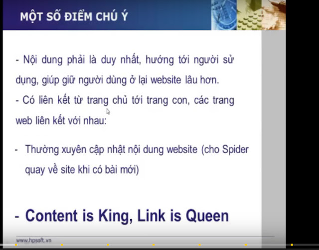 1 số chú ý khi seo onpage