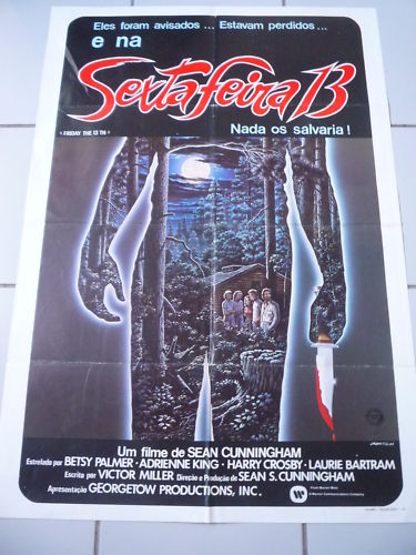 View The Original Brazilian 'Friday The 13th' 1980 Poster In Portuguese!