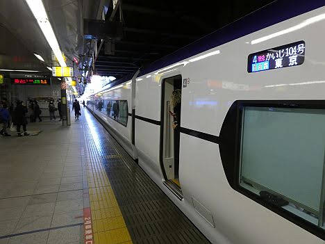 中央本線　特急　かいじ1　東京行き　E353系