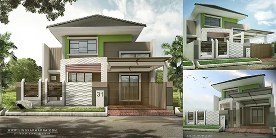 Desain rumah minimalis luas 78m2