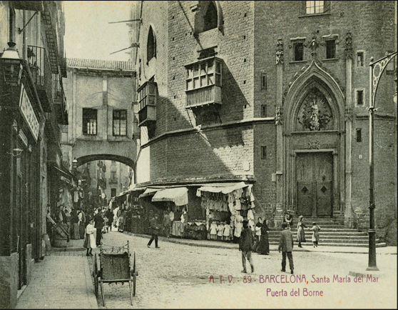 Chiesa di Santa Maria del Mar, Porta del Borne