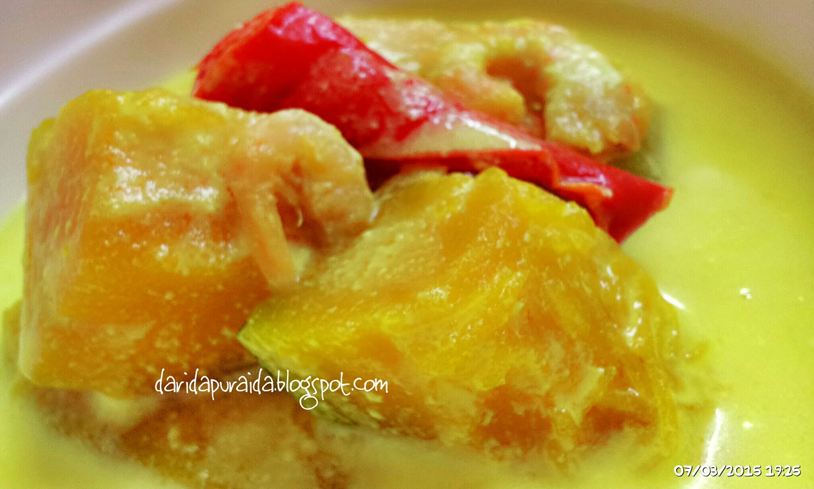 Dari Dapur Aida: Masak Lemak Labu Kuning