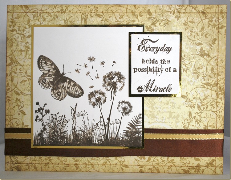 Butterfly in sepia