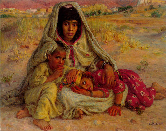 La femme répudiée - Étienne Dinet (Français - 1861-1929) - Huile sur toile - 65 x 81.5 cm