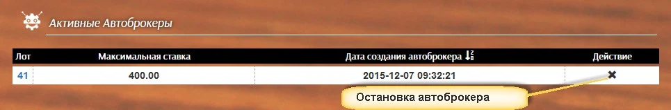 Раздел Активные автоброкеры