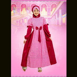 gambar contoh gamis anak Shopee 