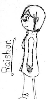 Gaiaonline sketch for Raishon then scanned