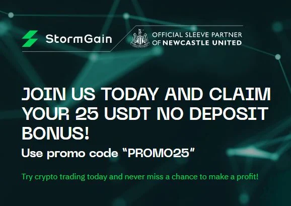 Bonus Crypto Tanpa Deposit StormGain 25 USDT