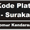 Kode Plat Nomor Kendaraan Solo - Surakarta