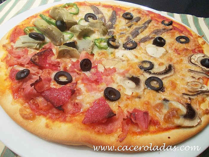 Pizza cuatro estaciones 