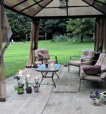 Magical outdoor sitting area