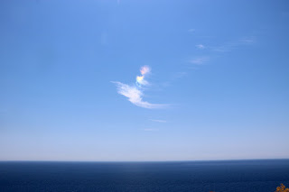 A rainbow cloud