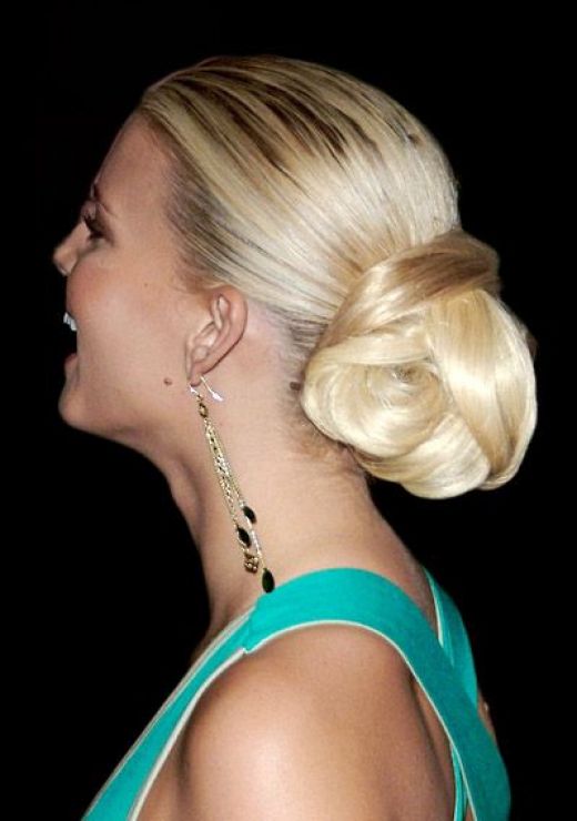 side updo hairstyles for weddings. makeup Side-part wedding updo