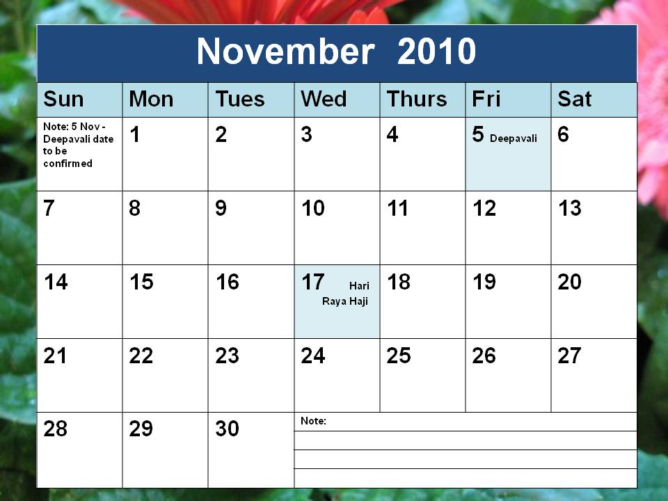 printable november 2010 calendar. november 2010 calendar