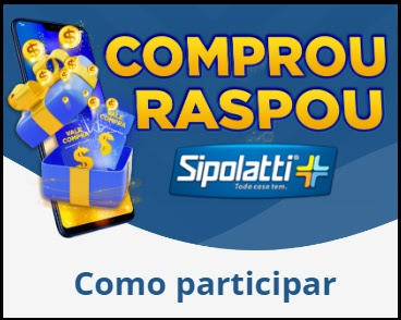 Promoção Comprou Raspou Sipolatii Lojas 2023