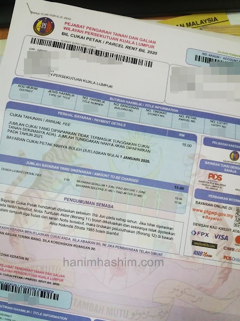 apa itu cukai tanah