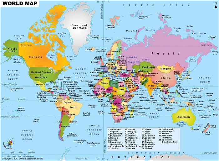 Peta Dunia World Map