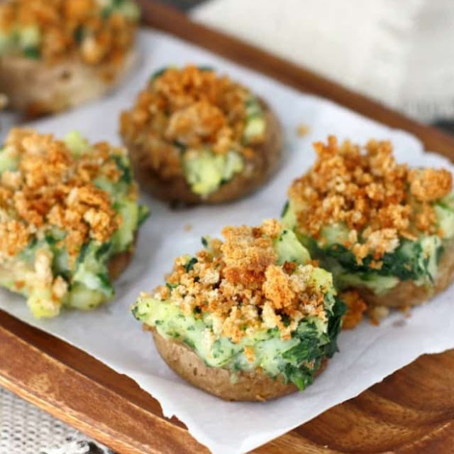 Vegan Stuffed Mushrooms 