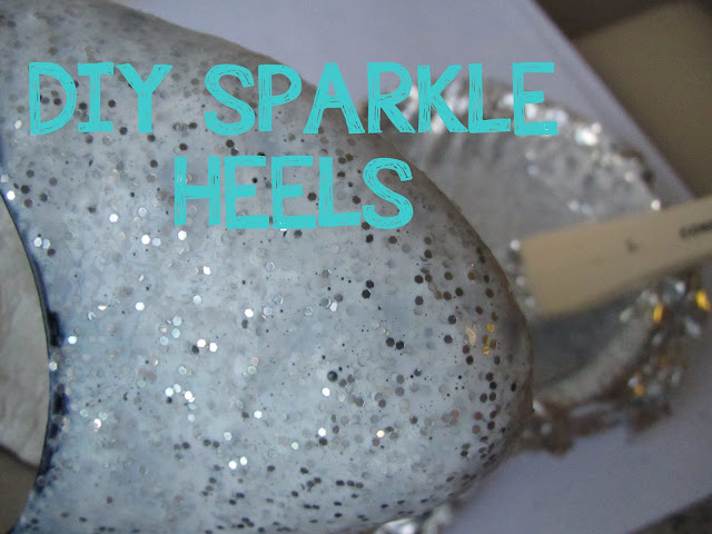 DIY sparkle heels