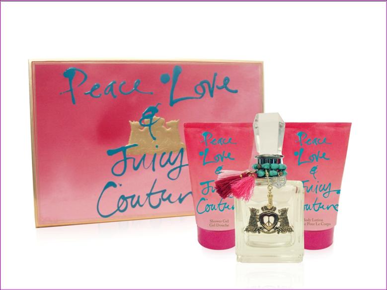 This undeniably adorable Peace, Love and Juicy Couture Fragrance Gift Set 