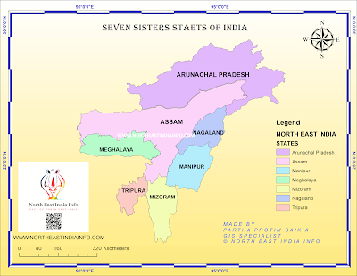 Seven Sisters States Map