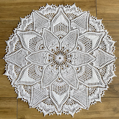 Handmade crochet doily