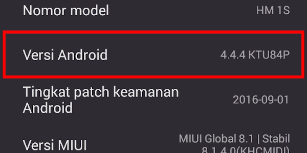 Cara Mengetahui Versi SO Android di HP Xiaomi