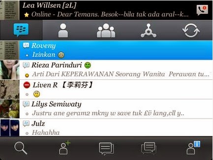 Download BBM Mod Versi 2.5.0.36 Tema Mirip dengan Blackberry V8