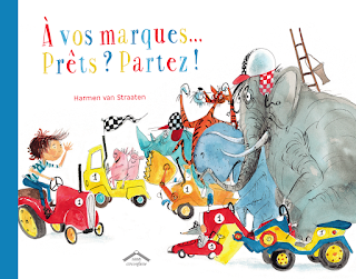 A vos marques prets partez, un livre pour enfants sur la compétition et la moquerie, editions Circonflexe