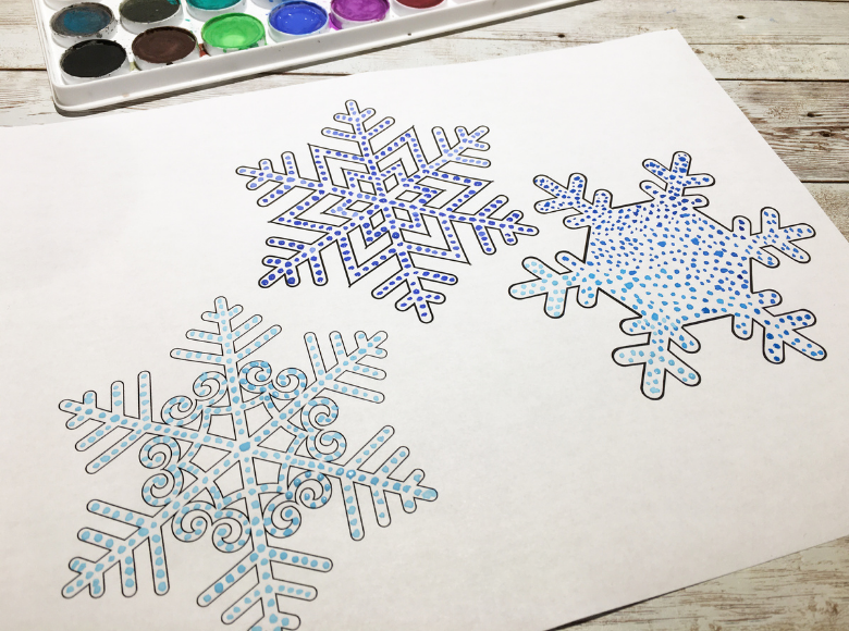 snowflake art