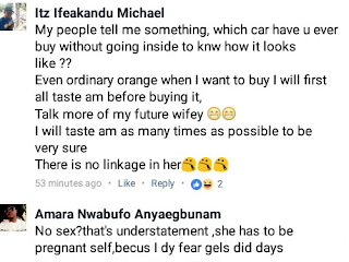 Can you marry someone you have never had sex with? Nigerians reacts