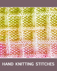 Learn Lattice With Seed Stitch Knit Purl Pattern with our easy to follow instructions at HandKnittingStitches.com