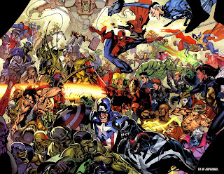 Mavel Comic All Heroes Together HD Desktop Wallpaper