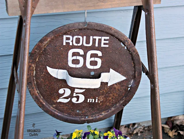 Rusty Cover Route 66 Sign