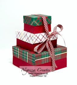 Nigezza Creates with Stampin' Up! & Wrapped In Plaid Stack of Boxes