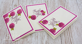 Icing On The Cake Thank You Note Card Set featuring Stampin' Up! UK Icing On The Cake Stamps which you can buy here.