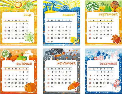 Lovely calendar template-2