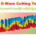 3D Wave Cutting Text E-Book