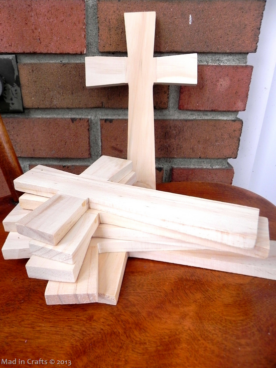 He is Risen! Easter Cross Centerpiece - Mad in Crafts
