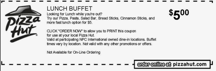 pizza hut coupons 2018