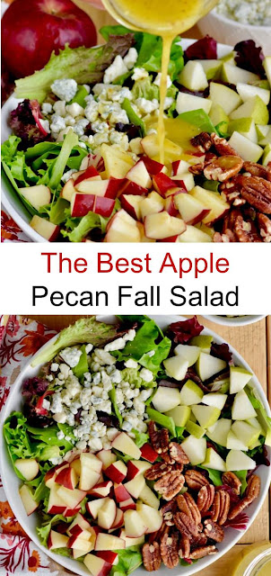 The Best Apple Pecan Fall Salad #BestSalad #Apple #Pecan #Fall #Salad #Saladrecipes