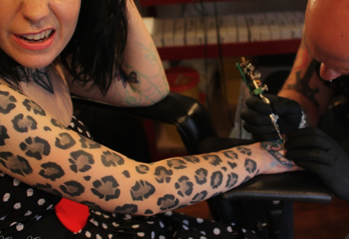 Cheetah Print Tattoo