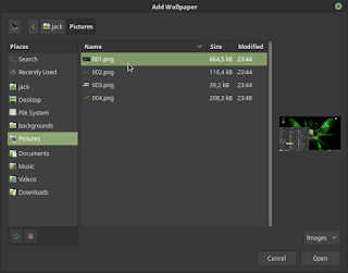 Mengganti Background di Linux Mint