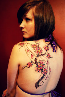 Upper Back Japanese Tattoos With Image Cherry Blossom Tattoo Designs Especially Upper Back Japanese Cherry Blossom Tattoos For Female Tattoo Gallery 6